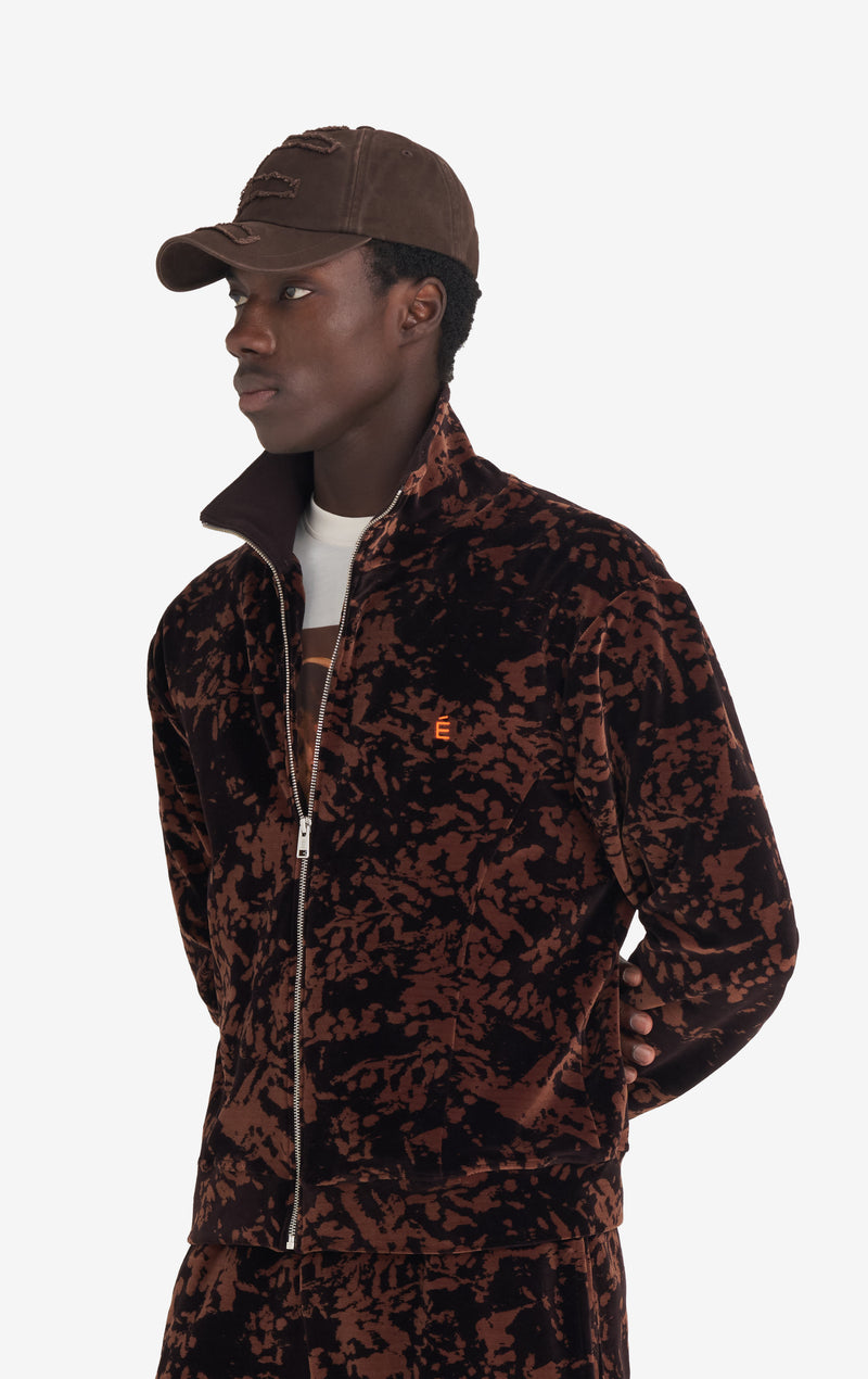 CLAIRE TABOURET + ETUDES STUDIO TRACKJACKET DARK BROWN 2