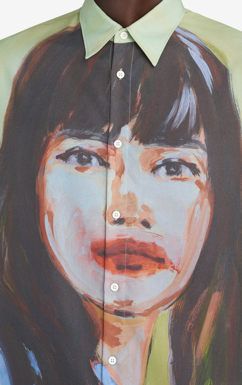 CLAIRE TABOURET + ETUDES STUDIO SHIRT GREEN 7