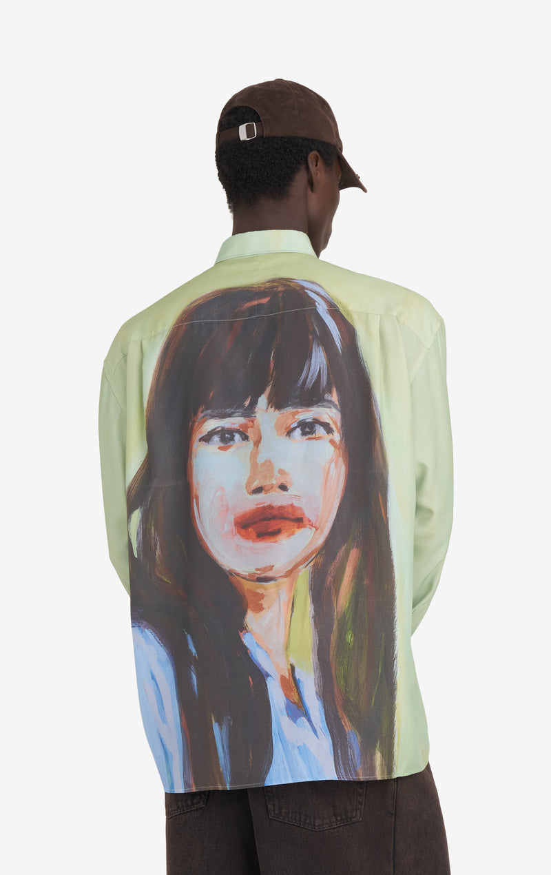 CLAIRE TABOURET + ETUDES STUDIO SHIRT GREEN 4