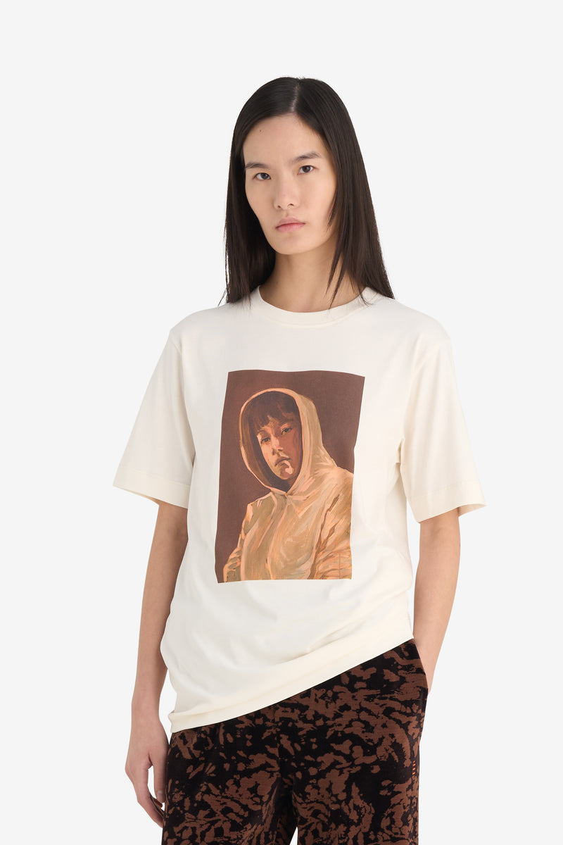 REGULAR T-SHIRT CLAIRE TABOURET IVORY 2