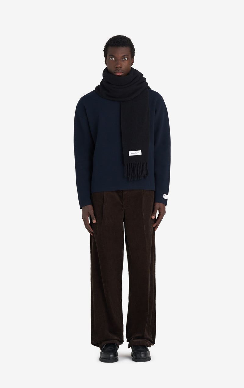 ETUDES STUDIO WOOL SCARF BLACK 2