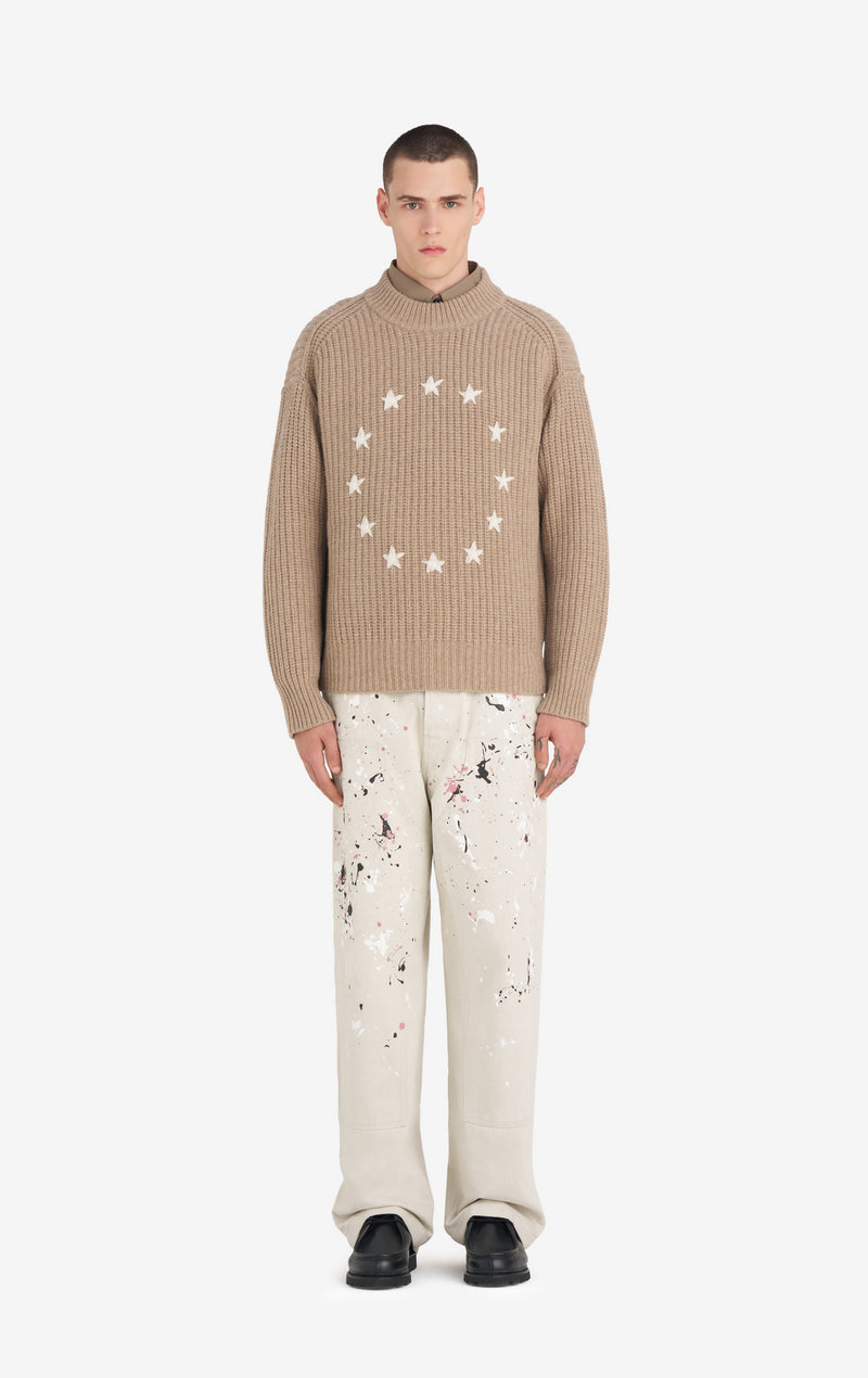 ETUDES STUDIO RIBBED ROUND NECK EUROPA BEIGE 3