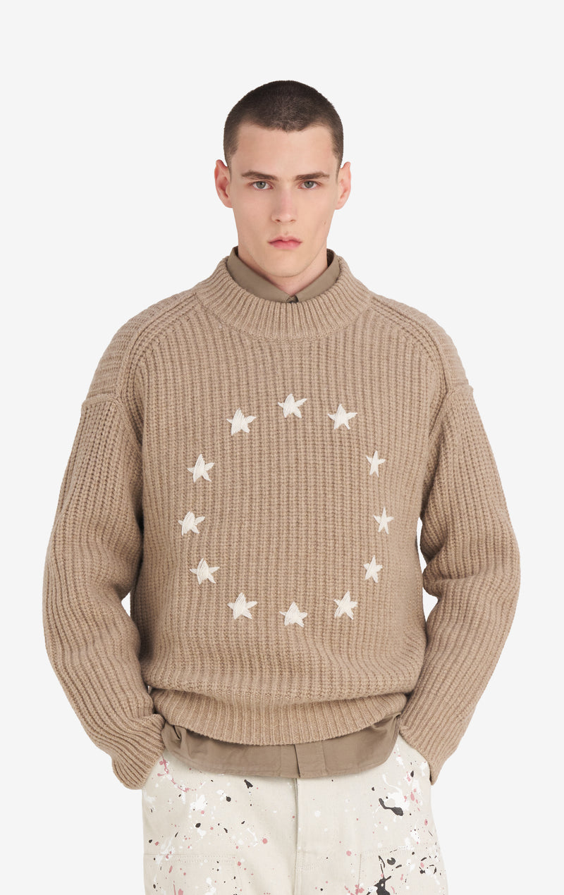 ETUDES STUDIO RIBBED ROUND NECK EUROPA BEIGE 2