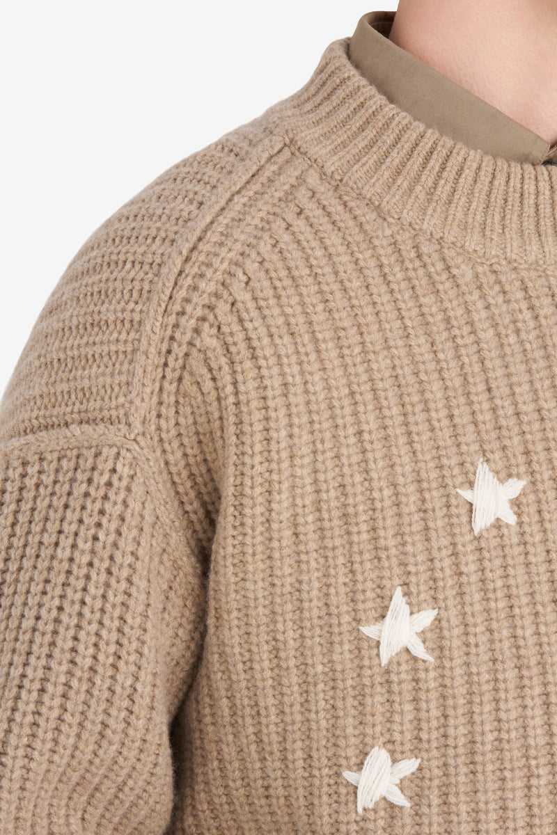 RIBBED ROUND NECK EUROPA BEIGE 5