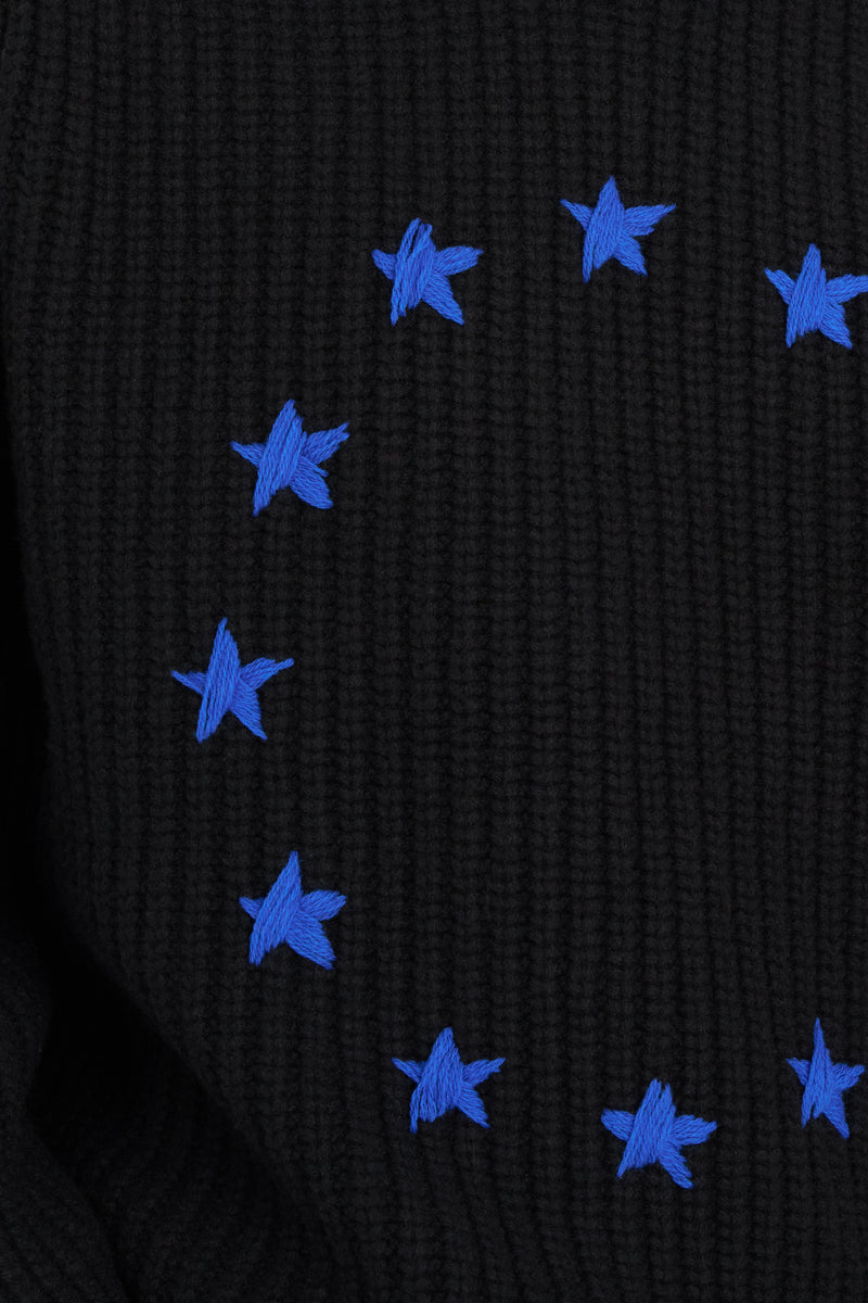 RIBBED ROUND NECK EUROPA BLACK 5