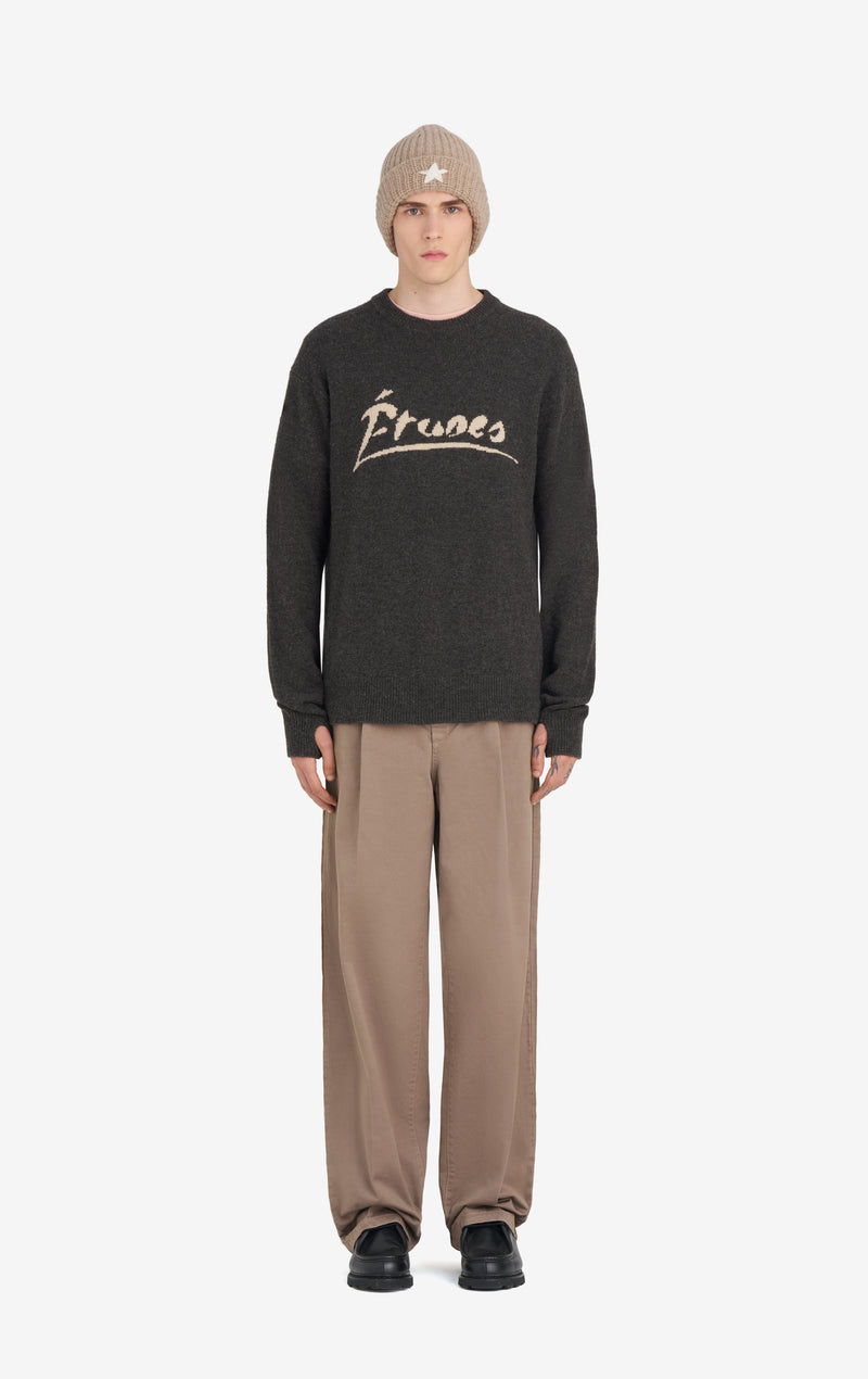 ETUDES STUDIO YAK ROUND NECK SIGNED DARK GREY 3