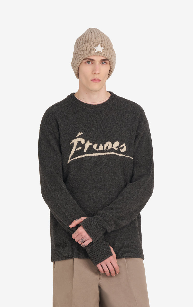 ETUDES STUDIO YAK ROUND NECK SIGNED DARK GREY 2