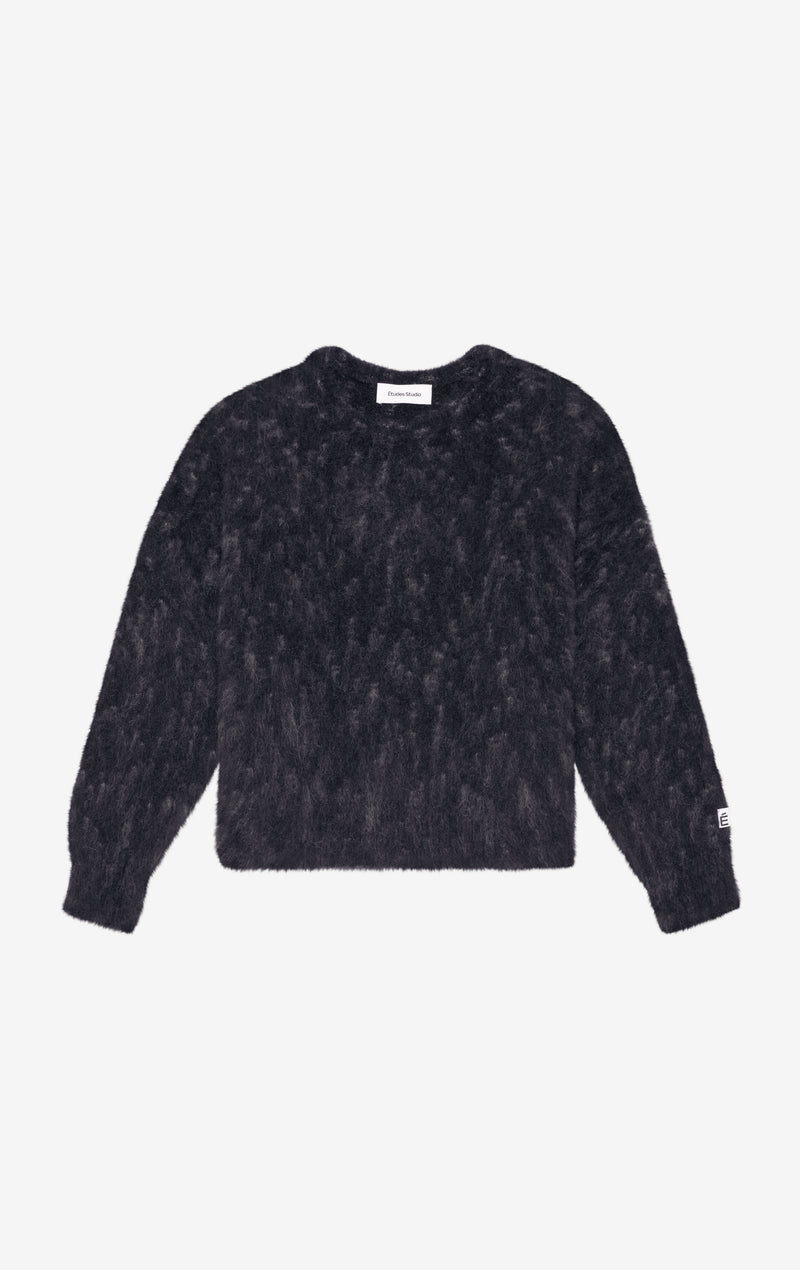 ETUDES STUDIO MOHAIR ROUND NECK NAVY 1