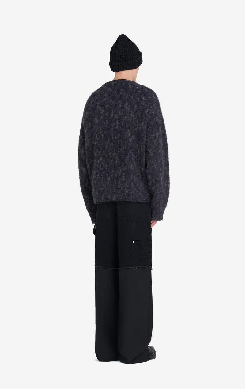 ETUDES STUDIO MOHAIR ROUND NECK NAVY 4