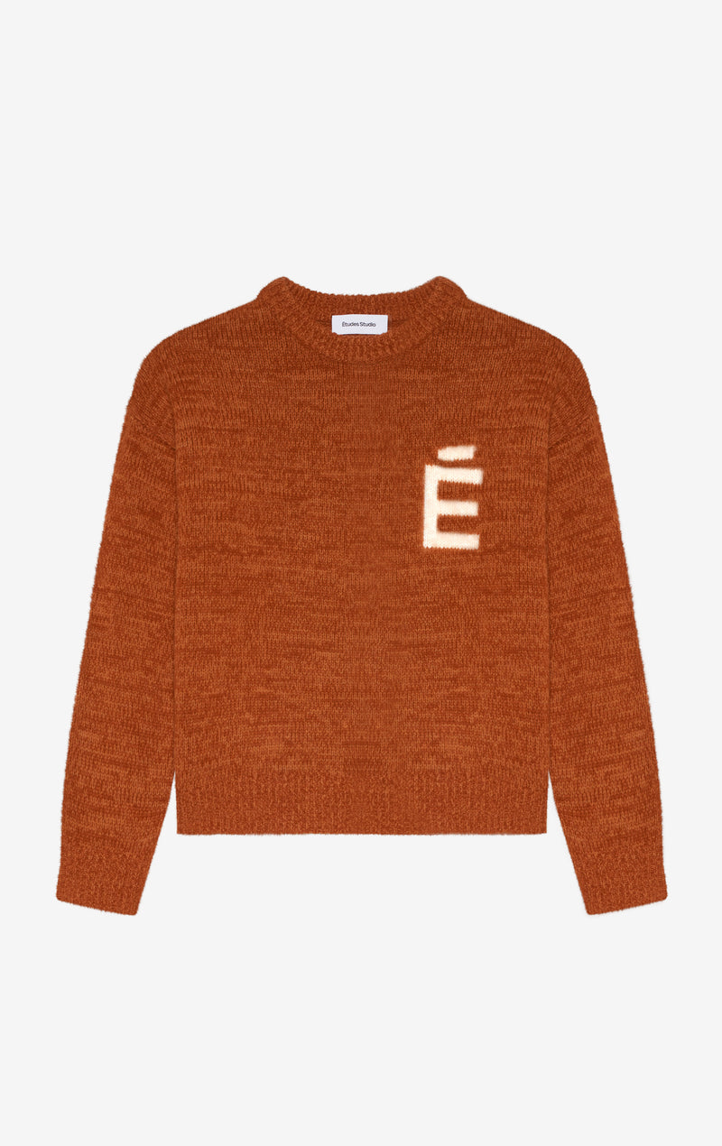 ETUDES STUDIO ROUND NECK SWEATER E CAMEL 1