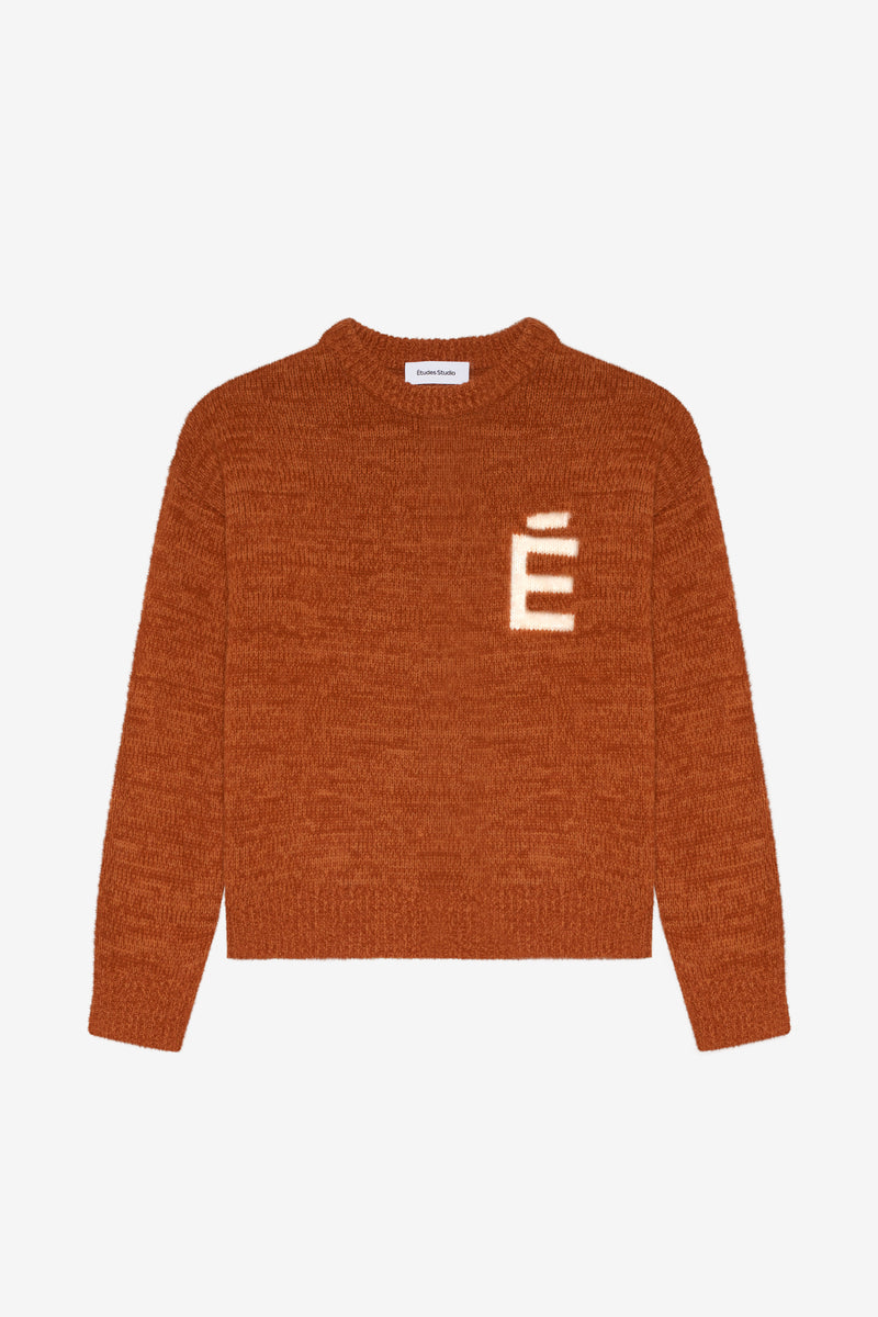 ROUND NECK SWEATER É CAMEL 1