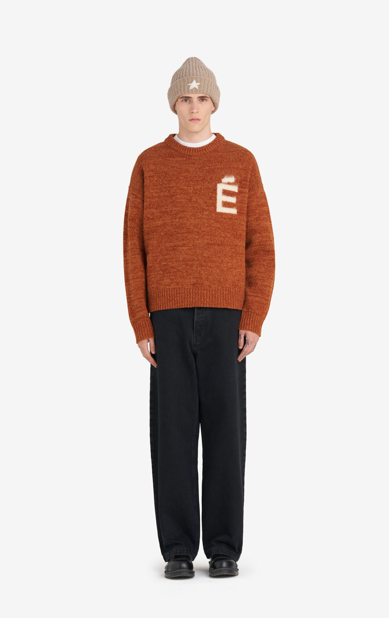 ETUDES STUDIO ROUND NECK SWEATER E CAMEL 3