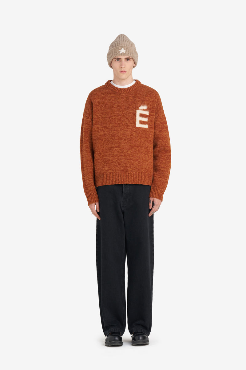 ROUND NECK SWEATER É CAMEL 3