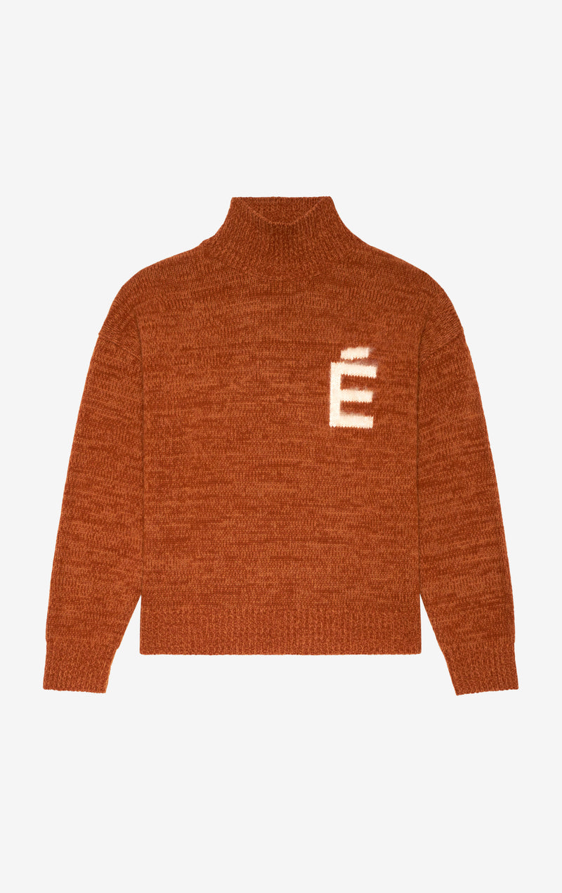 ETUDES STUDIO FUNNEL NECK SWEATER E CAMEL 1