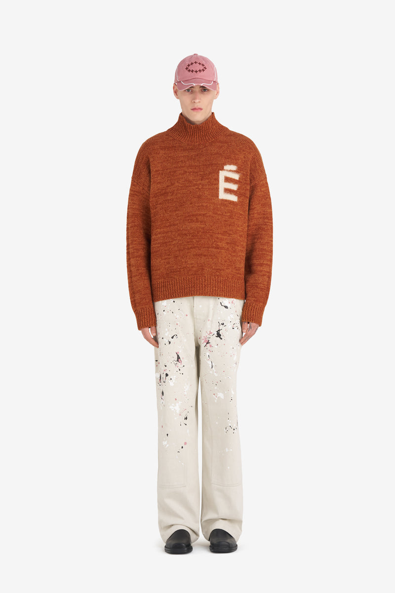 FUNNEL NECK SWEATER É CAMEL 5