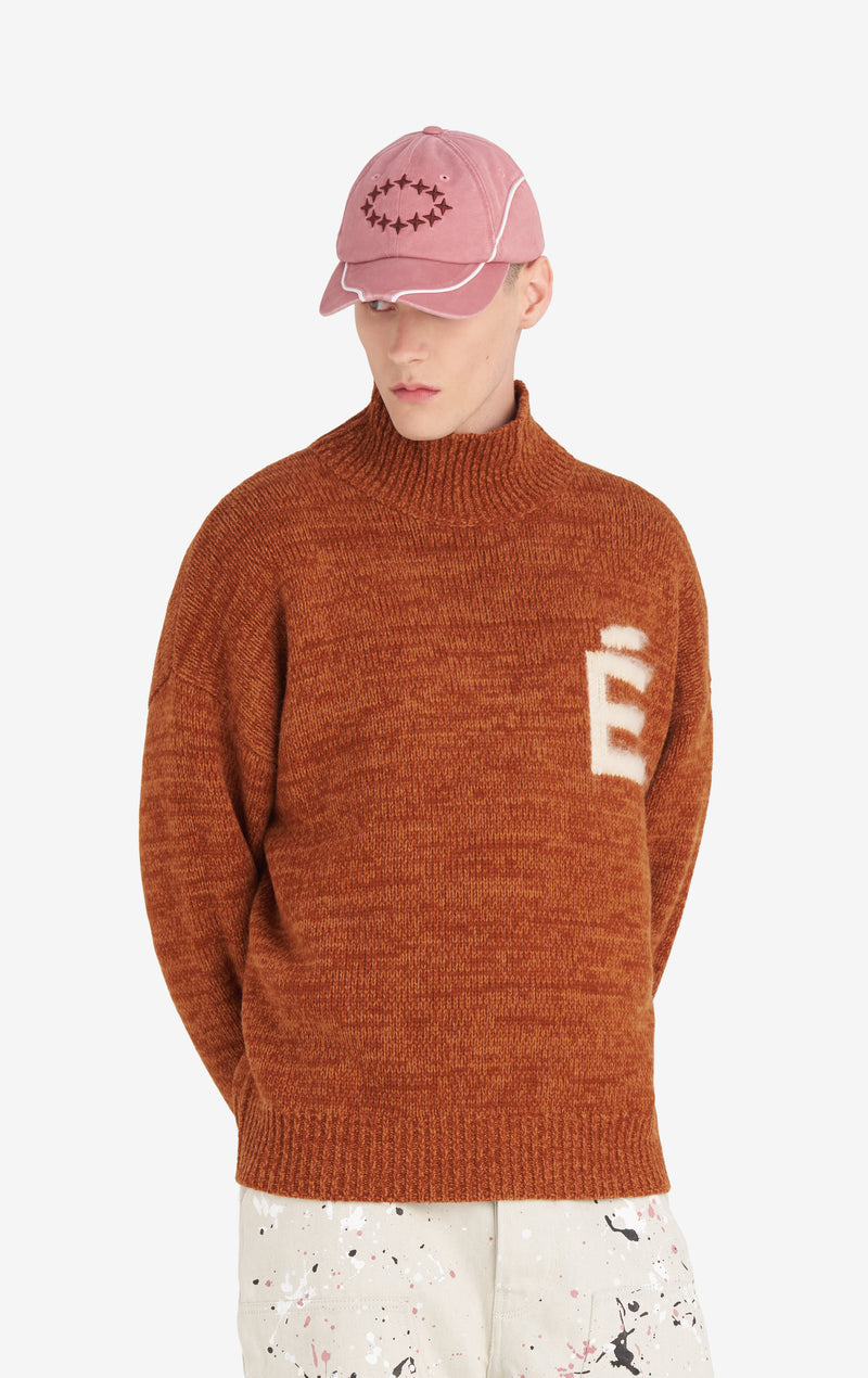 ETUDES STUDIO FUNNEL NECK SWEATER E CAMEL 2