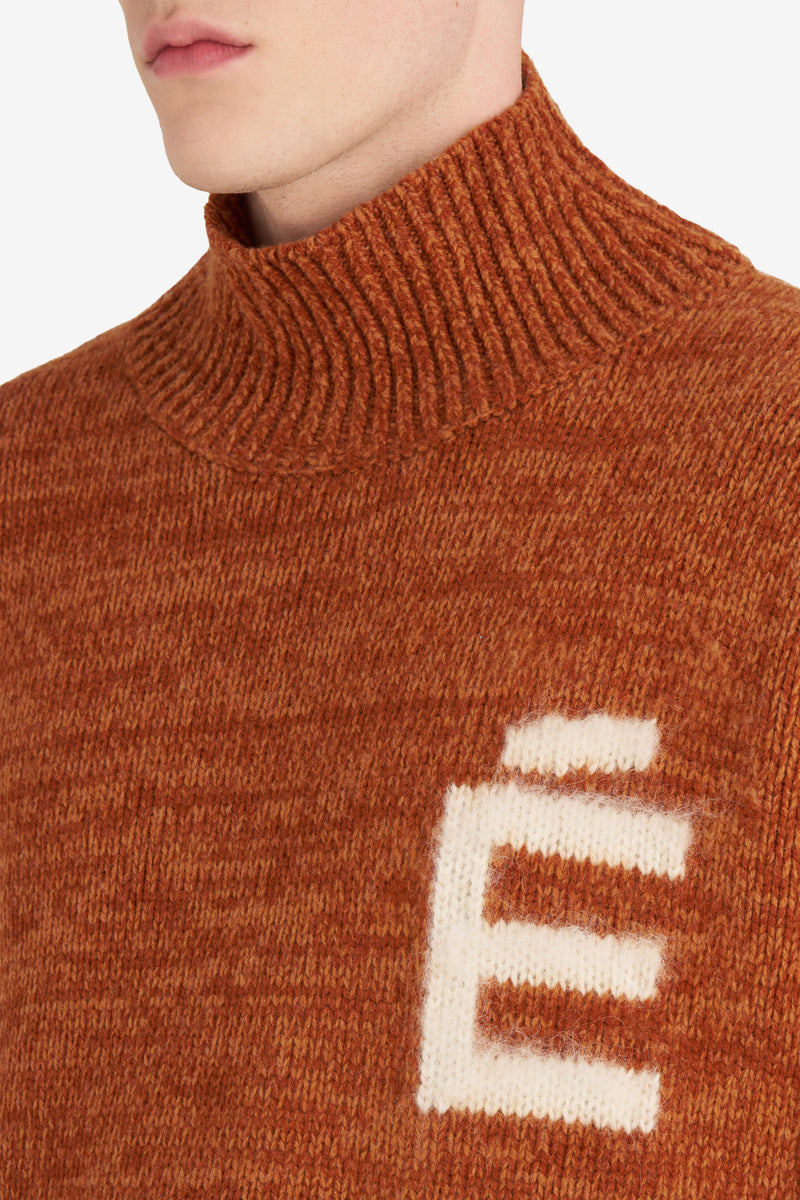 FUNNEL NECK SWEATER É CAMEL 8