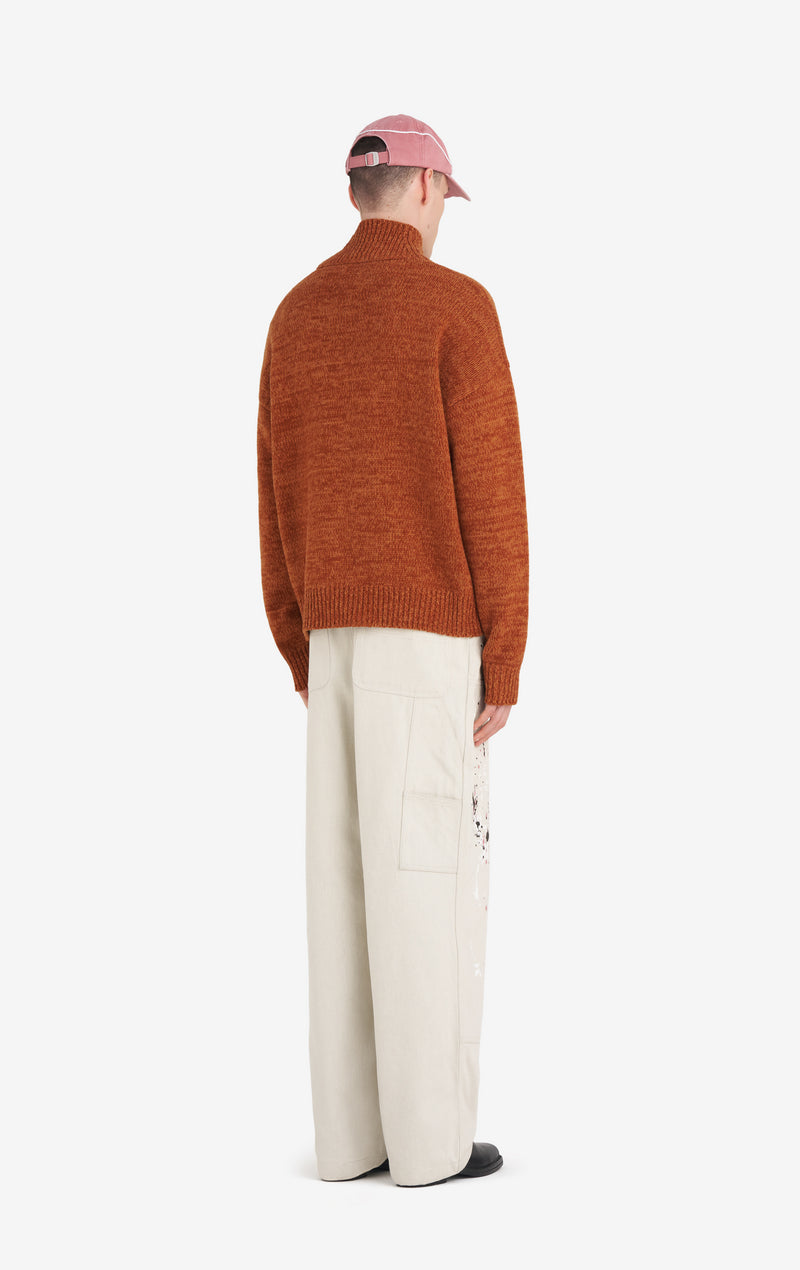 ETUDES STUDIO FUNNEL NECK SWEATER E CAMEL 4