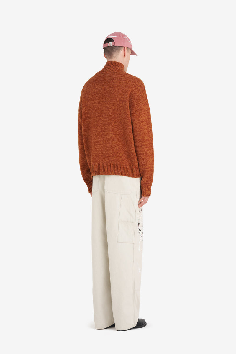 FUNNEL NECK SWEATER É CAMEL 6