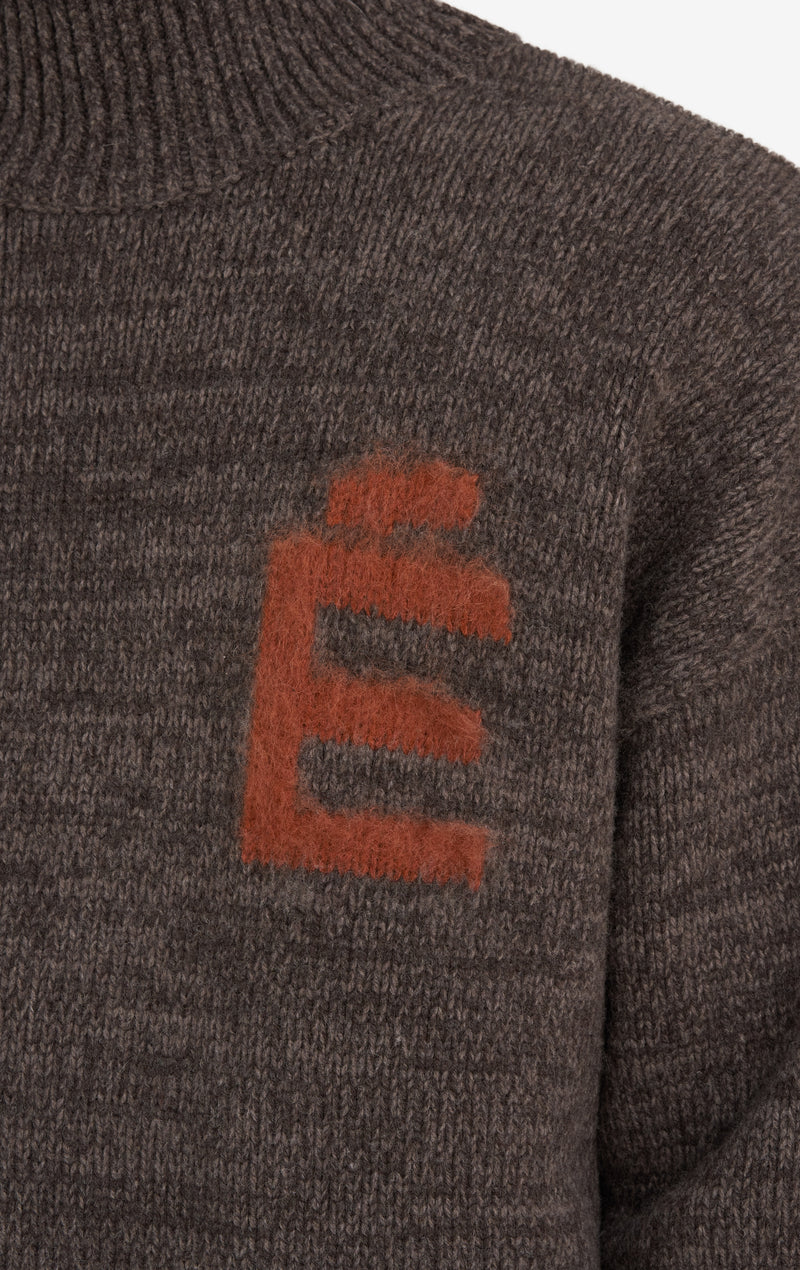 ETUDES STUDIO FUNNEL NECK SWEATER E DARK BROWN 5