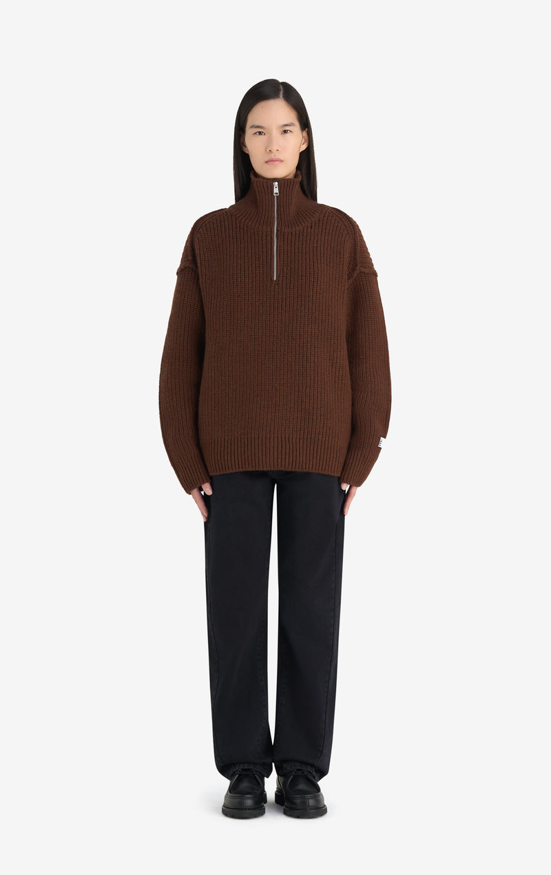 MILITARY RIB HALF ZIP