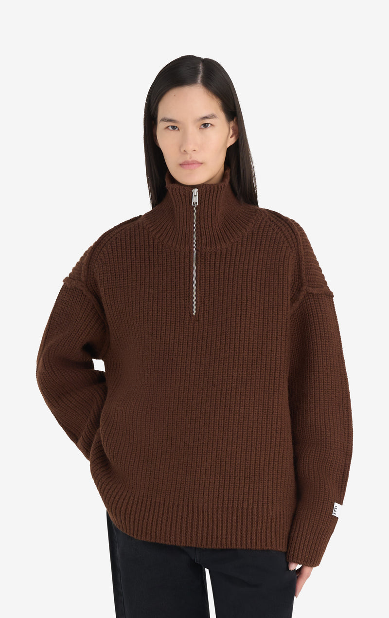 MILITARY RIB HALF ZIP