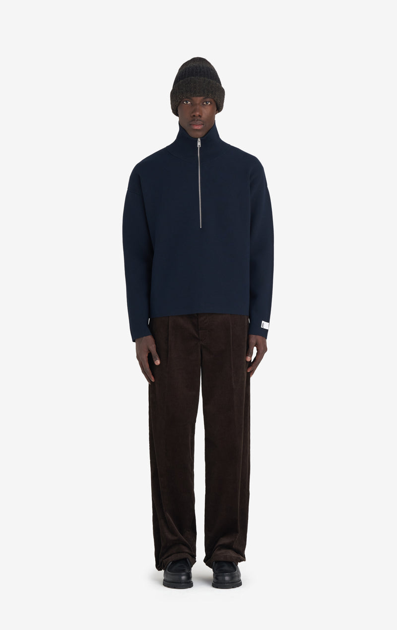 ETUDES STUDIO MILANO HALF ZIP NAVY 3