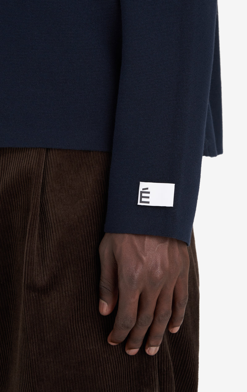 ETUDES STUDIO MILANO HALF ZIP NAVY 5