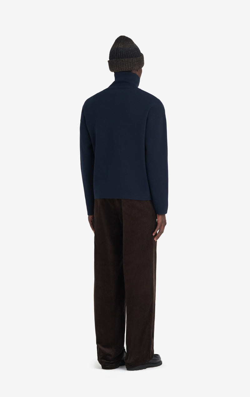 ETUDES STUDIO MILANO HALF ZIP NAVY 4