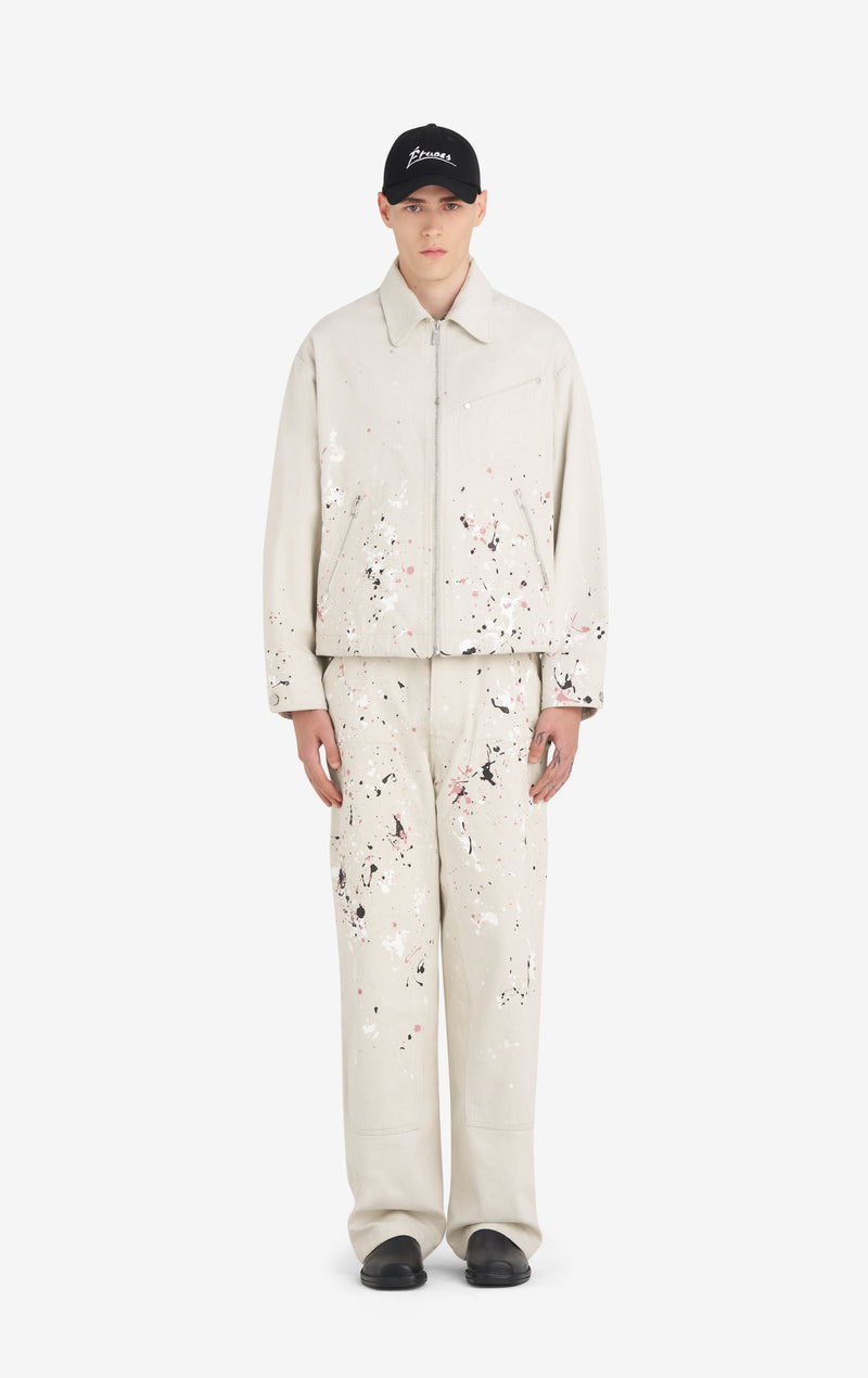 ETUDES STUDIO BOXY ZIPPED JACKET SPLASH ECRU 3