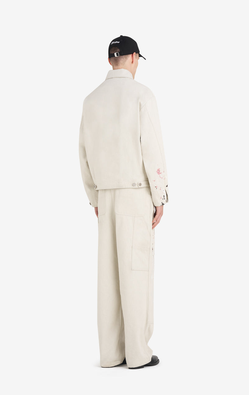 ETUDES STUDIO BOXY ZIPPED JACKET SPLASH ECRU 5
