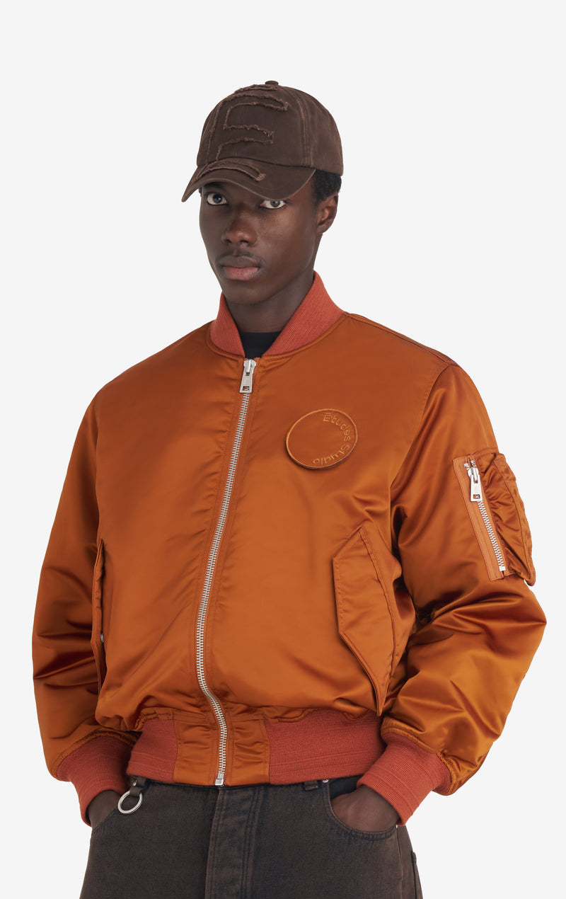 ETUDES STUDIO NYLON BOMBER JACKET CAMEL 2