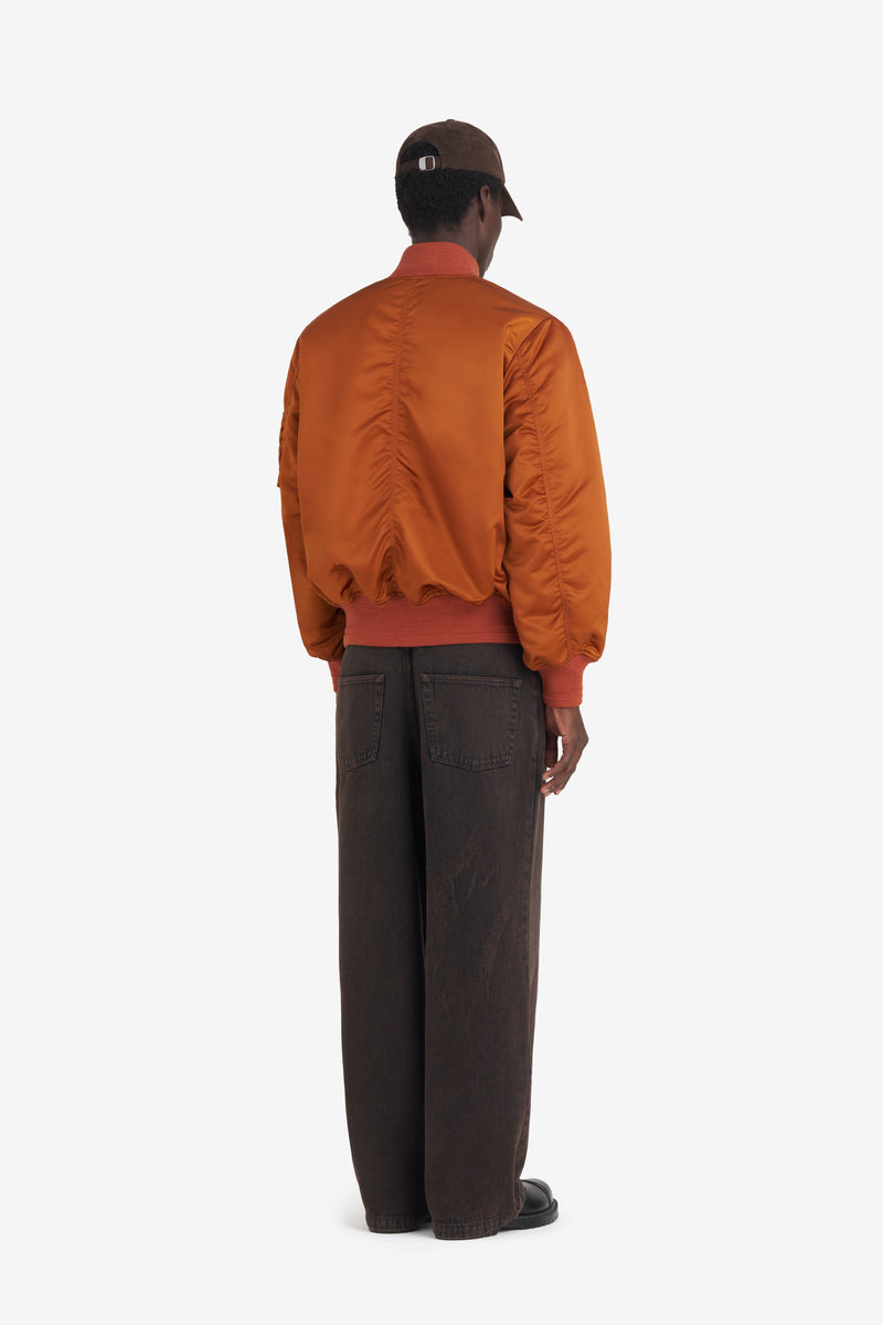 NYLON BOMBER JACKET CAMEL 5