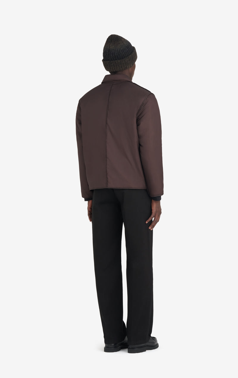 ETUDES STUDIO PADDED SNAP JACKET DARK BROWN 5