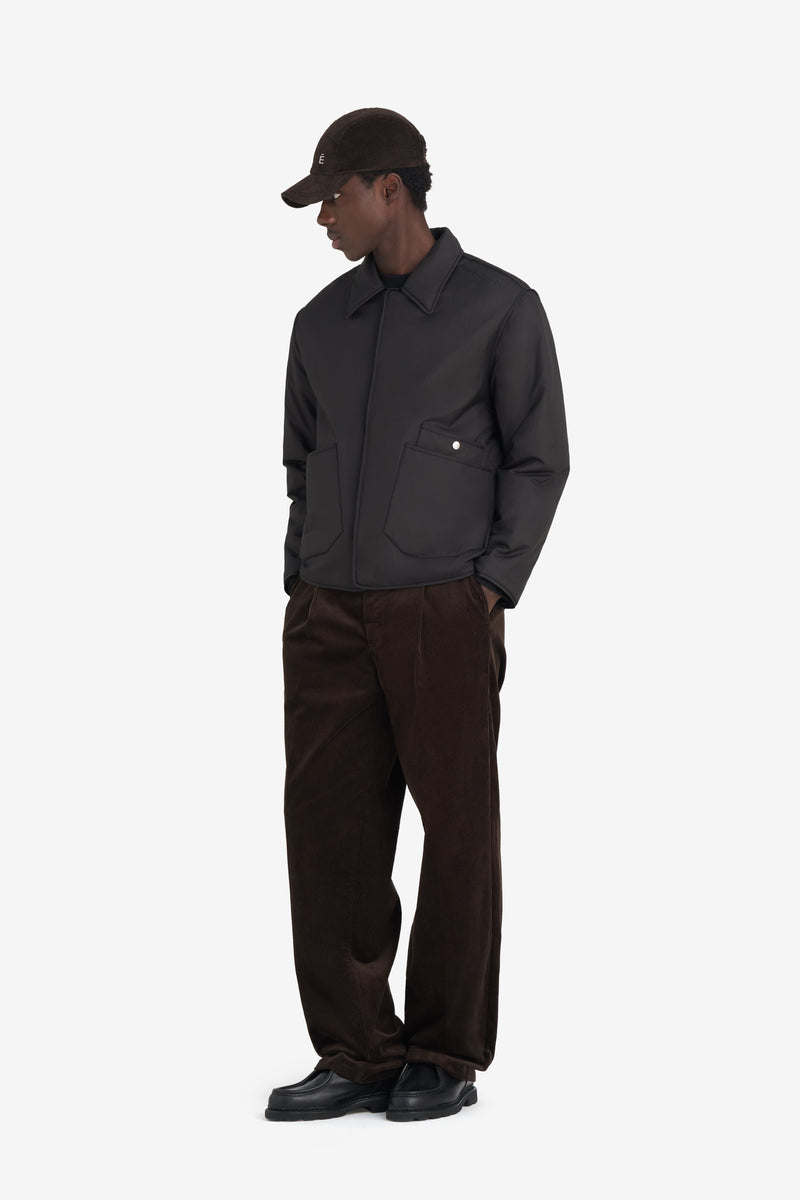 PADDED SNAP JACKET BLACK 4