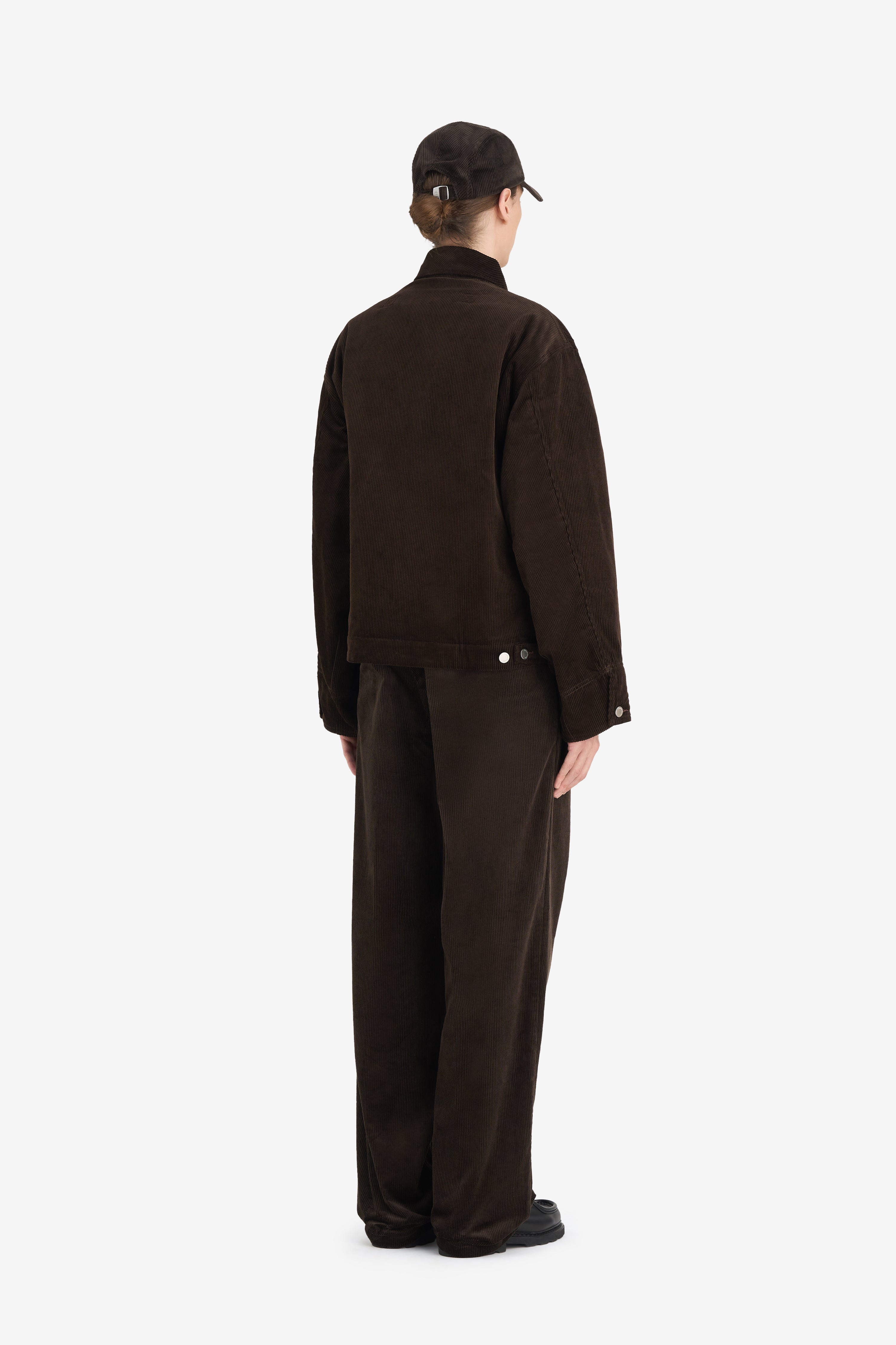 BOXY ZIPPED JACKET DK BROWN | Études Studio