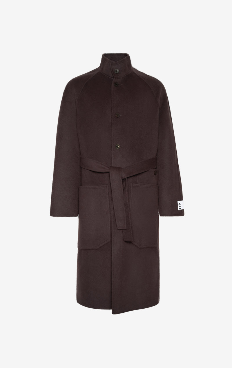 ETUDES STUDIO HEAVY WOOL COAT DARK BROWN 1