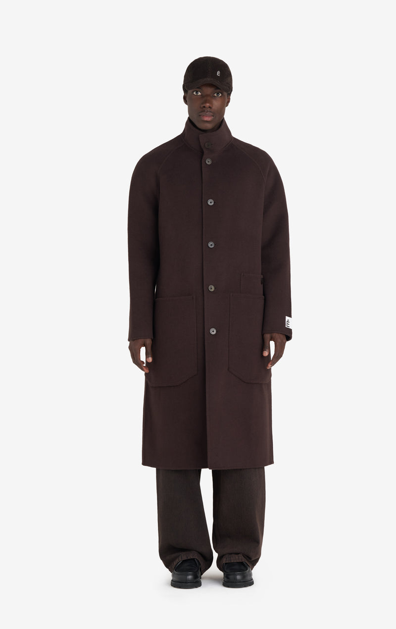 ETUDES STUDIO HEAVY WOOL COAT DARK BROWN 2