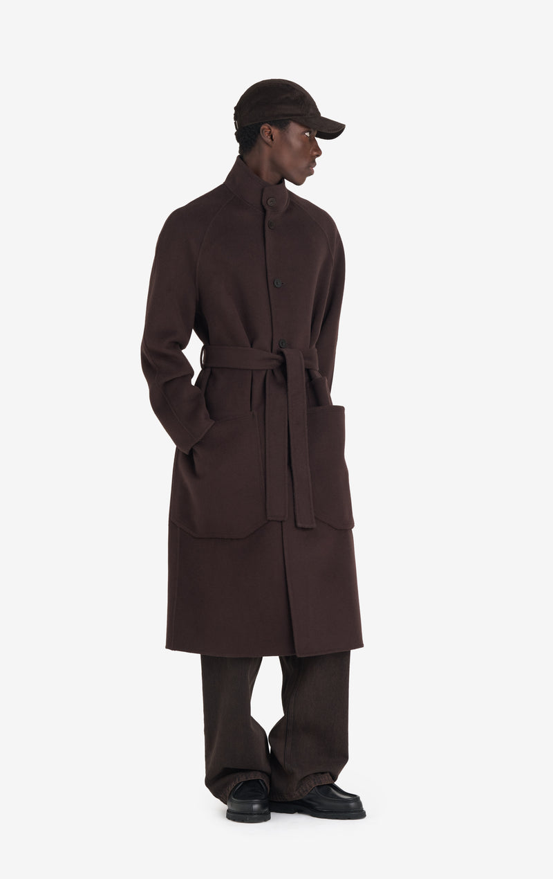 ETUDES STUDIO HEAVY WOOL COAT DARK BROWN 3
