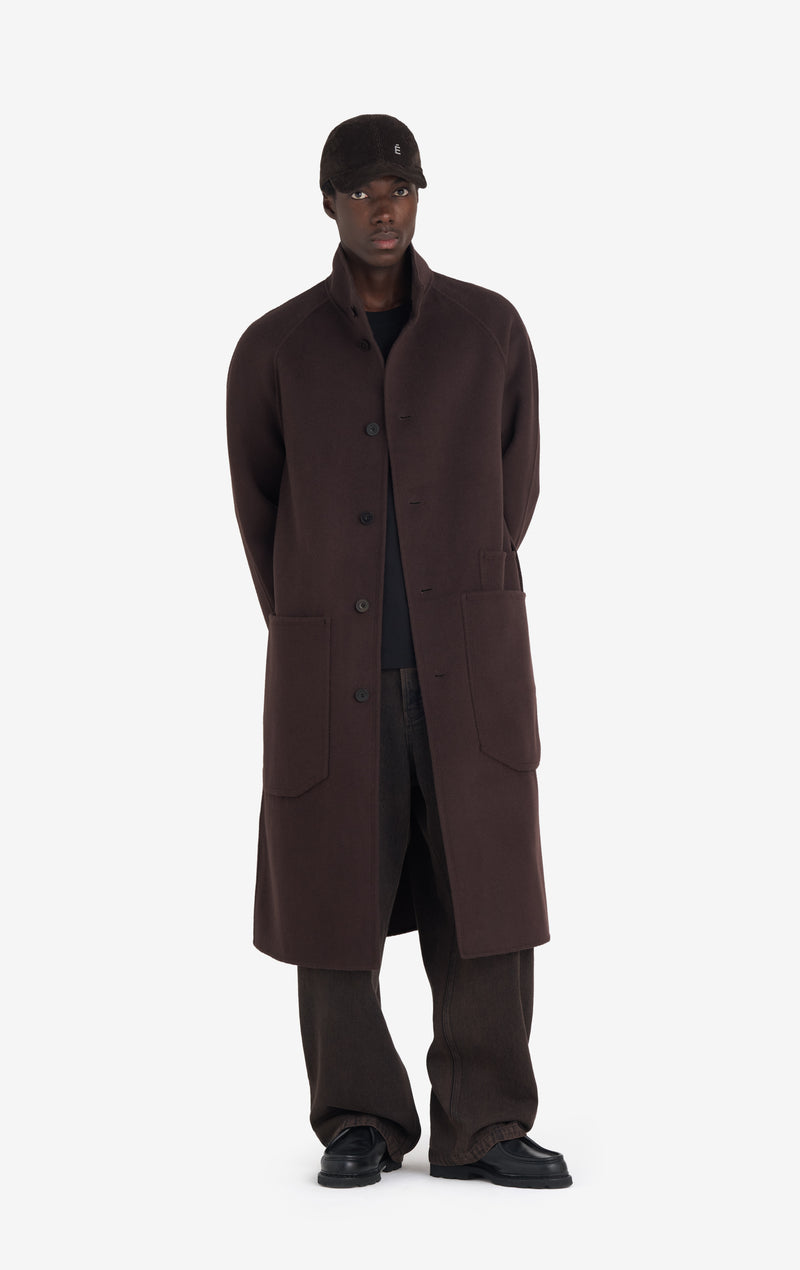 ETUDES STUDIO HEAVY WOOL COAT DARK BROWN 4
