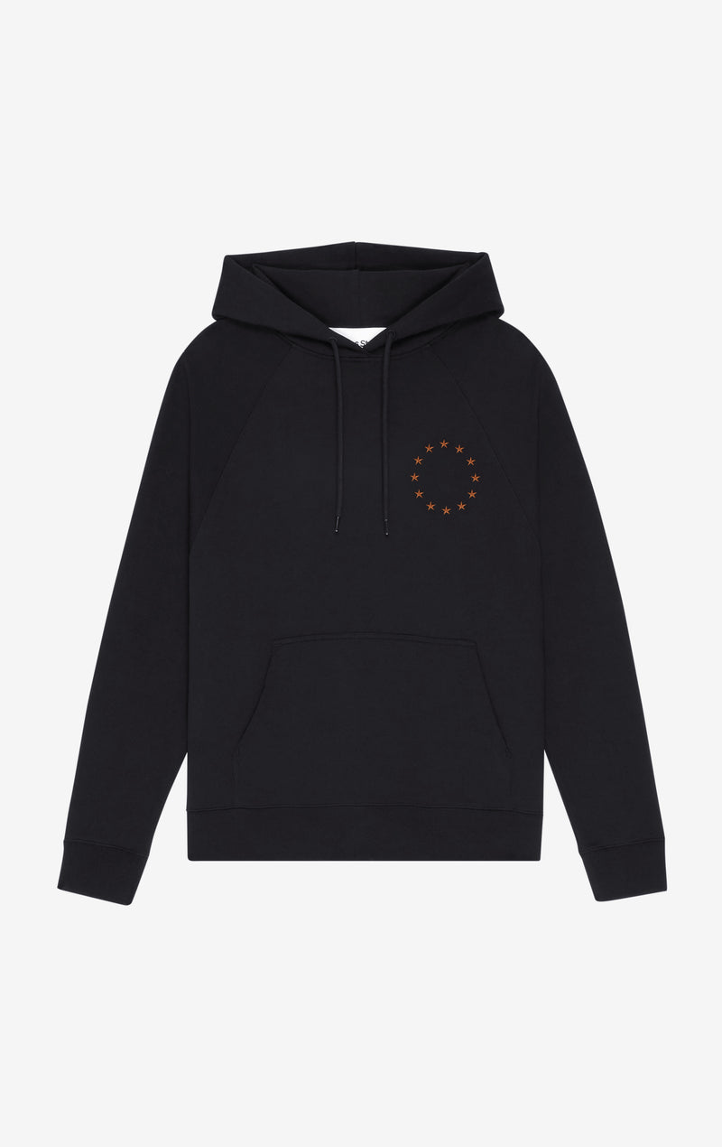 ETUDES STUDIO LOOSE HOODIE EUROPA BLACK 1