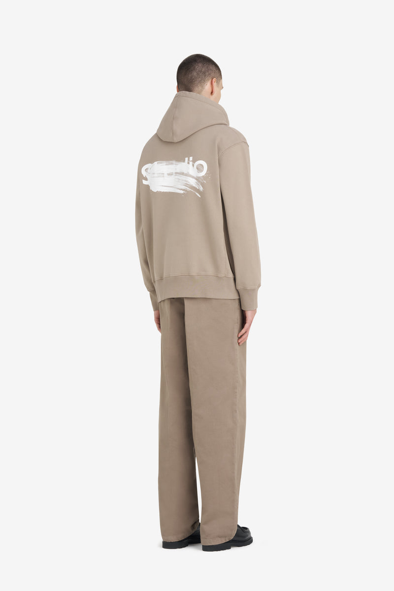 RELAX HOODIE SMUDGED BEIGE 6