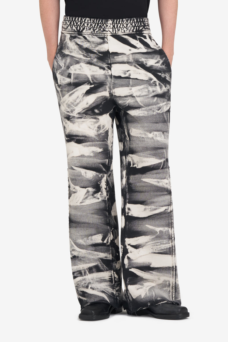 SWEATPANT BLEACH BLACK 2