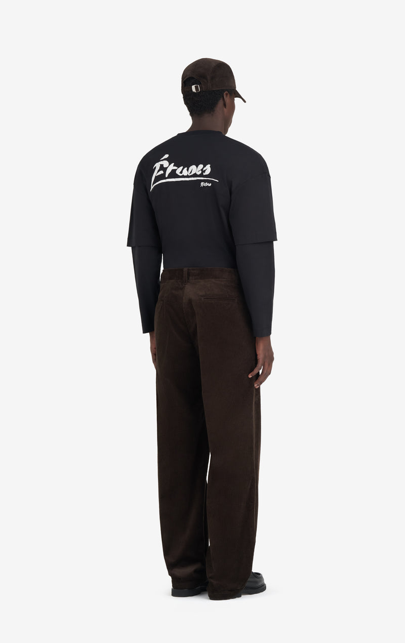ETUDES STUDIO LOOSE CHINO PANT DARK BROWN 4