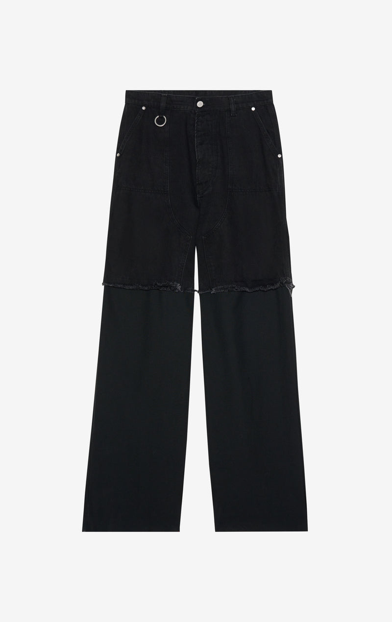 HYBRID DENIM SUIT PANT 42 / BLACK