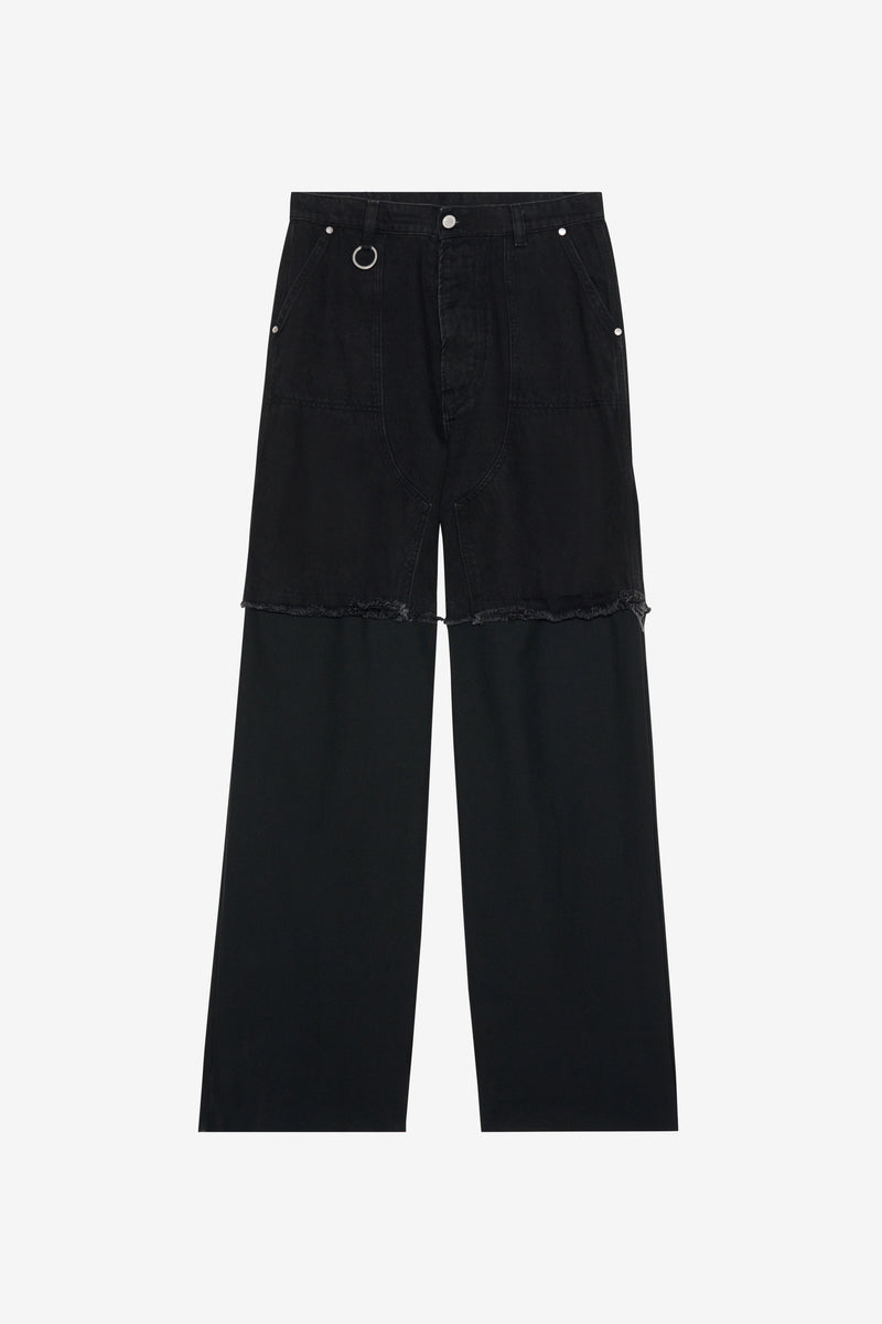 HYBRID DENIM SUIT PANT BLACK 1