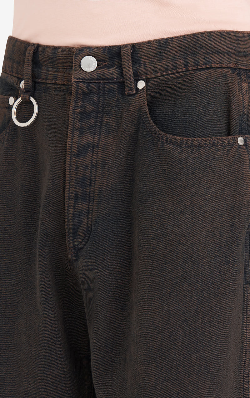 ETUDES STUDIO REGULAR JEANS TWIST DARK BROWN 5