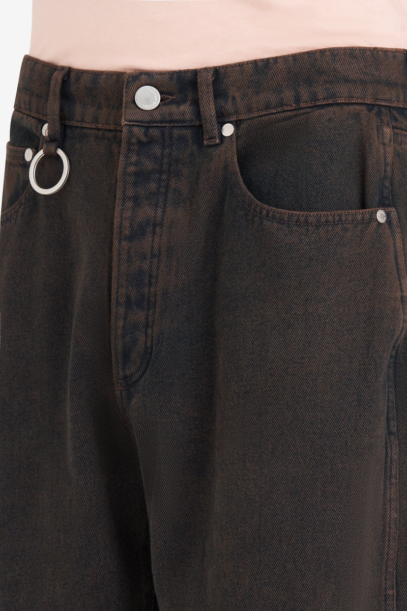 REGULAR JEANS TWIST DK BROWN 5