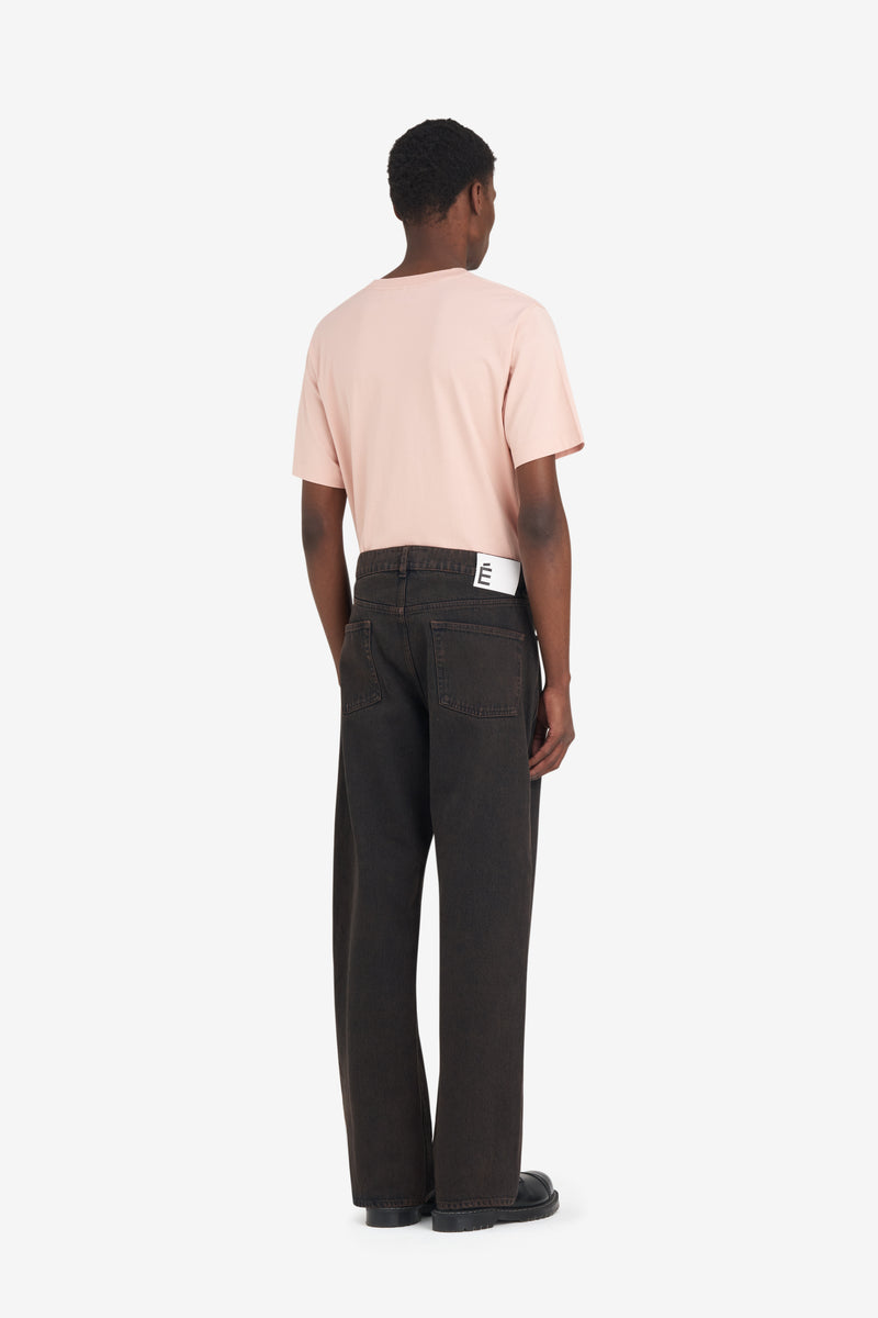 REGULAR JEANS TWIST DK BROWN 4