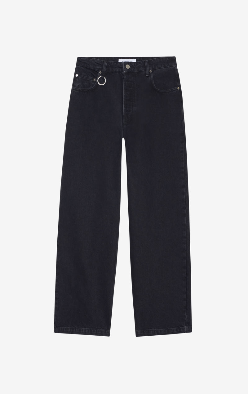 ETUDES STUDIO LOOSE JEANS PANT BLACK 1